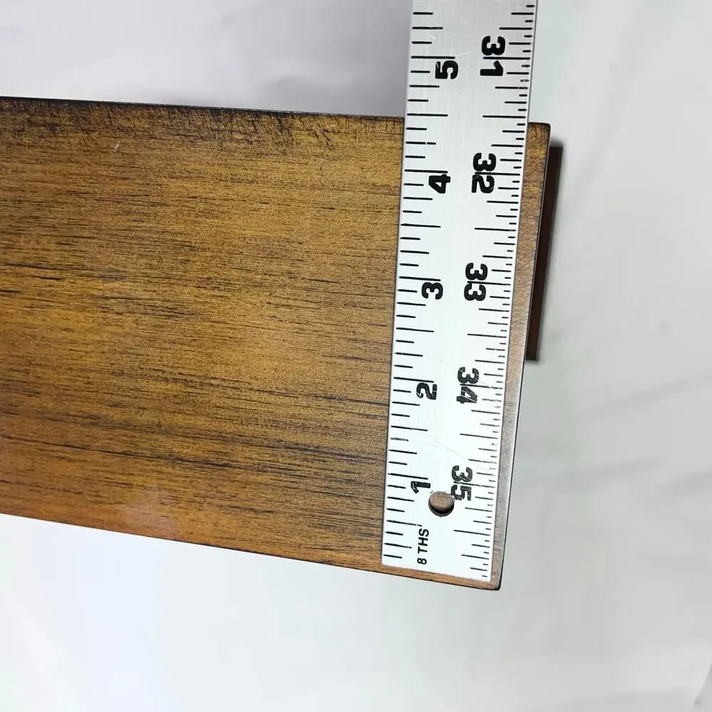 Seiko Baron Brown Wood Gold Mantel Pendulum Clock Dual Chimes QXQ034B New